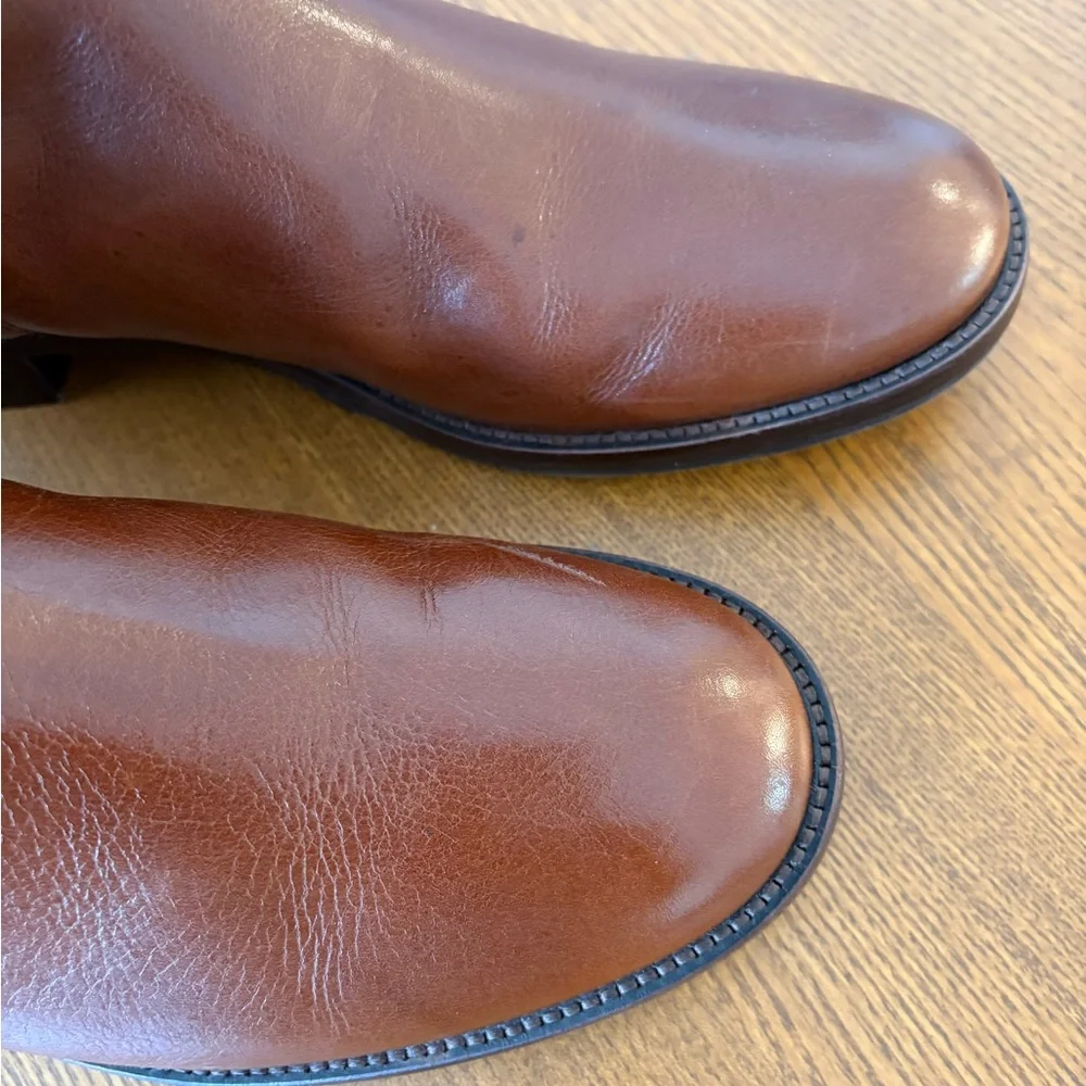 Tory Burch Brown Leather Riding Boots size 10 🎁EUC